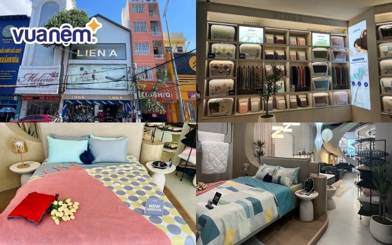 Nệm Liên Á có nhiều showroom, đại lý phân phối nệm lò xo Nha Trang