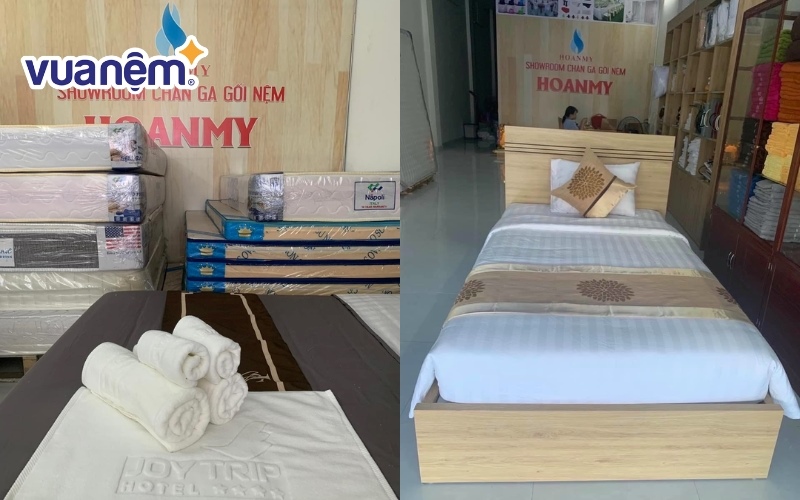 Siêu thị HOANMY chuyên phân phối chăn, ga, gối, nệm, khăn cho khách sạn