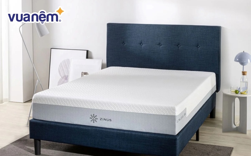 Nệm foam Zinus Ultra Cool Gel 2.5 áp dụng công nghệ foam siêu mát cao cấp