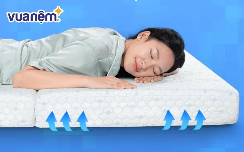Những tấm nệm foam gấp 3 luôn có độ thoáng mát cao