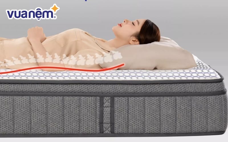Nệm lò xo mang lại cảm giác thoải mái khi nằm