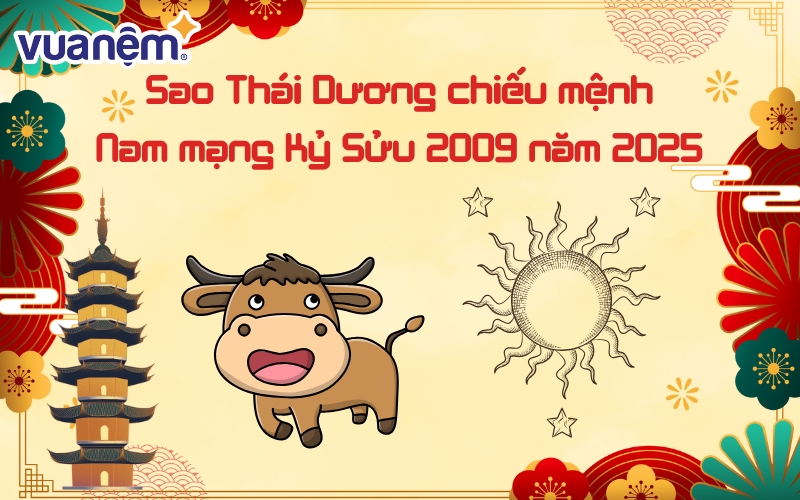 Sao Thái Dương là một trong những cát tinh mạnh nhất, tượng trưng cho sự may mắn.