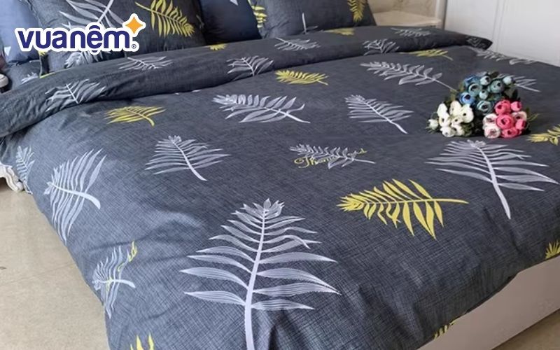 Vỏ chăn chống thấm nước họa tiết lá cây