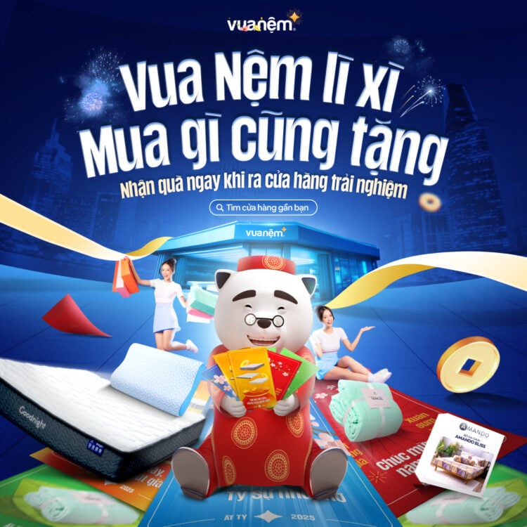 Chương trình “Vua Nệm lì xì - Mua gì cũng tặng”