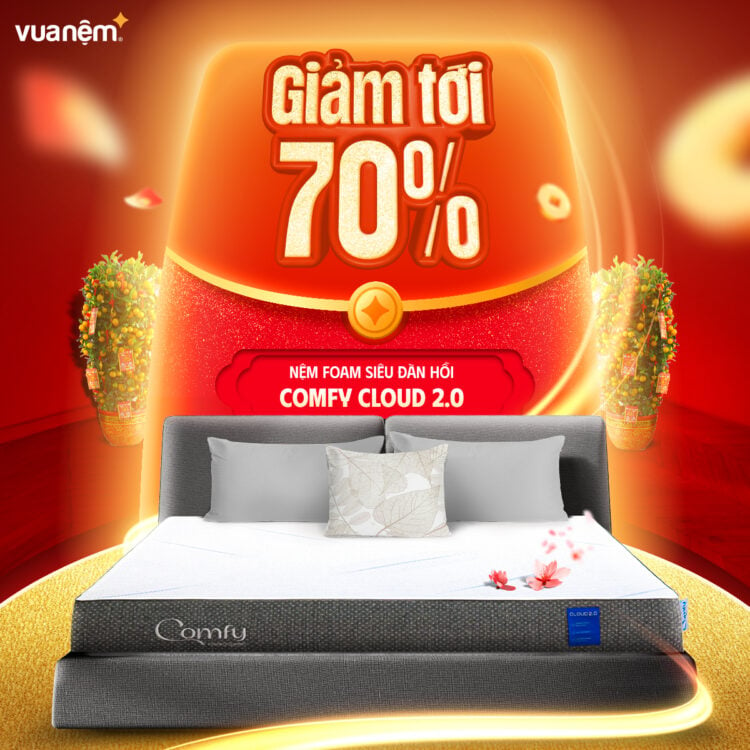 Nệm foam Comfy Cloud 2.0