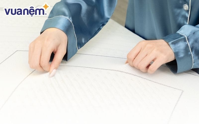 Nệm cao su Hàn Quốc có bền mặt thoáng khí