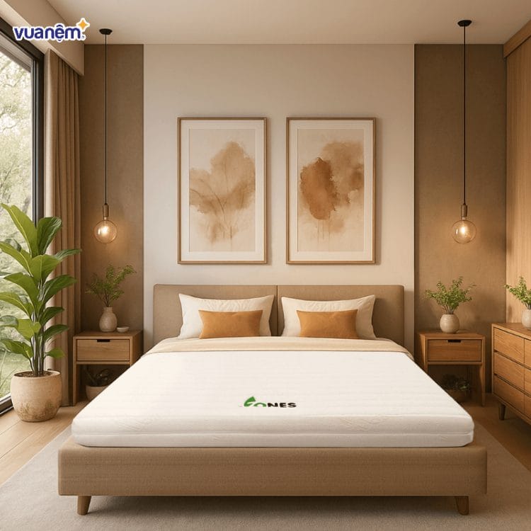 Nệm cao su Gummi 7zones nhập khẩu dày 12cm