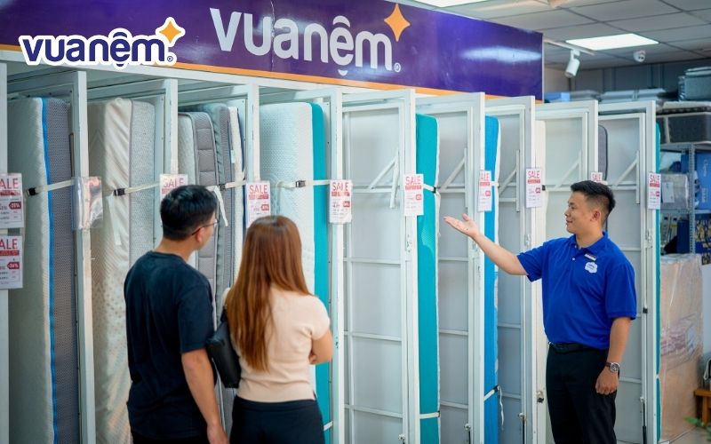 Chọn nệm cao su chất lượng từ nhiều thương hiệu uy tín tại Vua Nệm