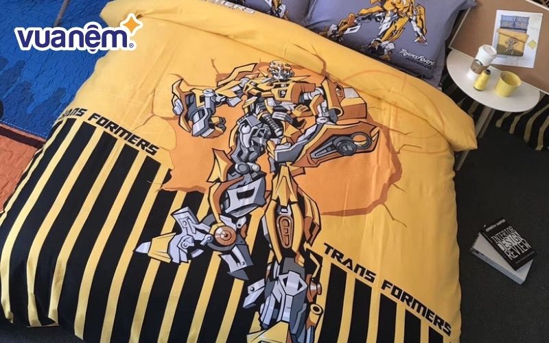 Chăn siêu nhân cho bé robot Transformers