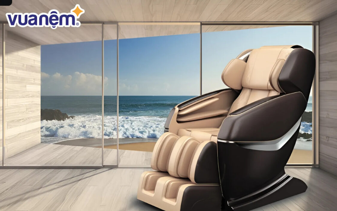 Ghế Fuji sử dụng công nghệ massage bằng con lăn 3D, 4D