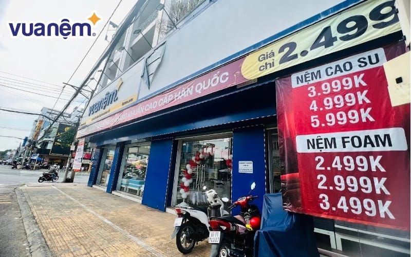 Mua nệm chính hãng, giá tốt tại cửa hàng Vua Nệm