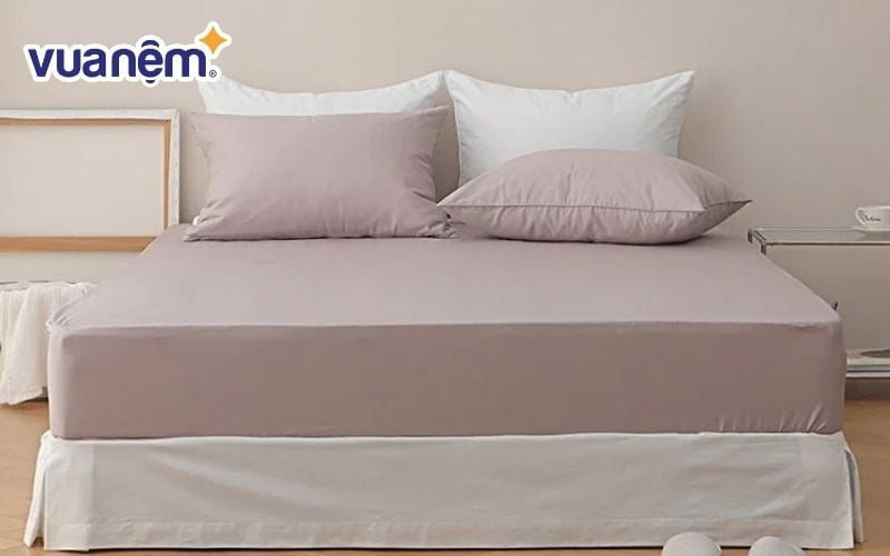 Ga giường kích thước phù hợp đem lại tổng thể hài hòa cho chiếc giường