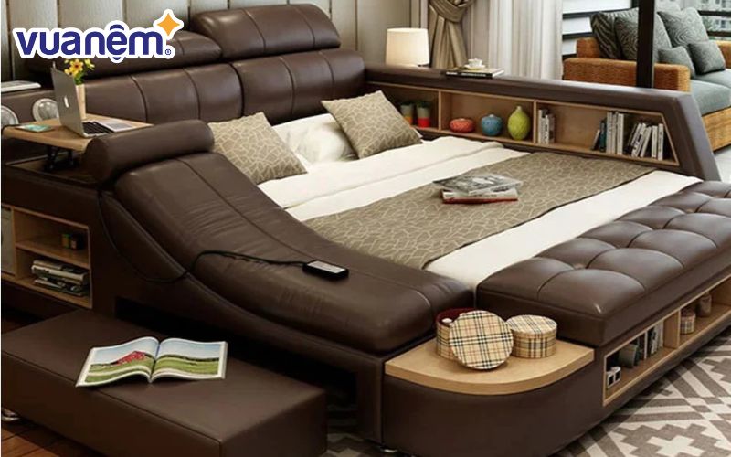 Giường ngủ bọc da hiện đại KingSofa