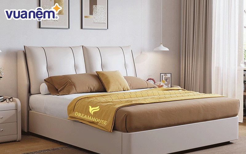Đệm đầu giường bọc da đẹp Dream House