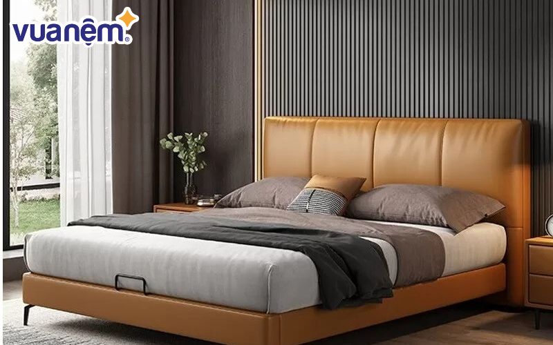 Giường ngủ bọc da có nhiều ưu điểm nổi bật