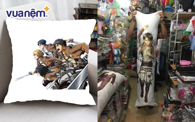 Chiếc gối in hình anime Attack on Titan sống động