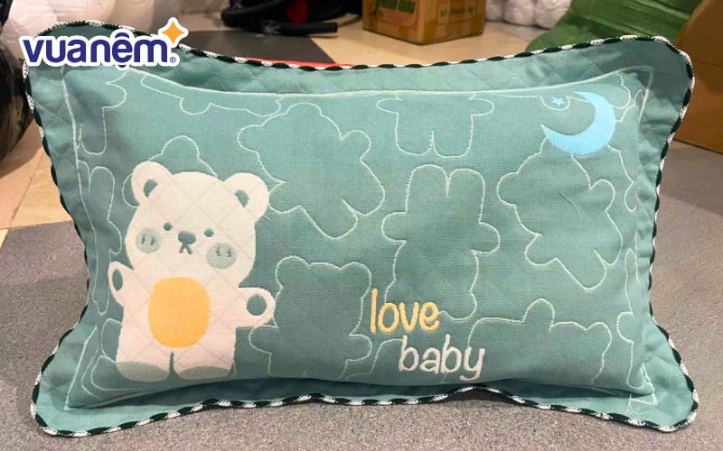 Gối điều hòa đũi sợi tre có kích thước 30cm x 50cm