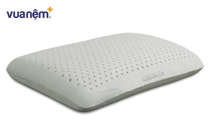 Gối than hoạt tính cao su Liên Á Oval Grey