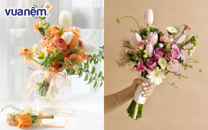 Đa dạng mẫu mã hoa cưới cầm tay tại địa chỉ Dreamers Florist