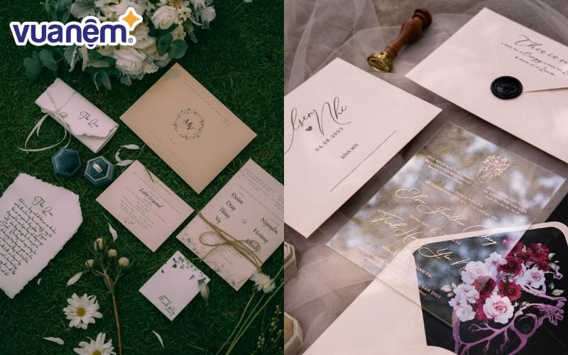 Thiết kế thiệp cưới ngọt ngào, nhẹ nhàng của La’co Wedding Paper