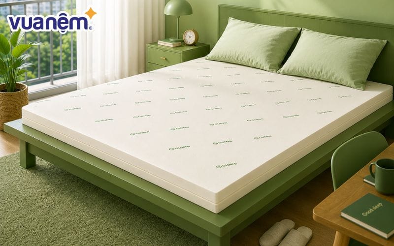 Đệm 90x180cm, đệm 90x190cm và nệm 90x200cm có thiết kế gấp gọn, phù hợp với đại đa số người dùng