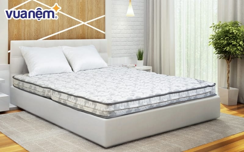 Nệm bông ép 1m2 x 1m9 Hanvico Nano U.Eros kháng khuẩn