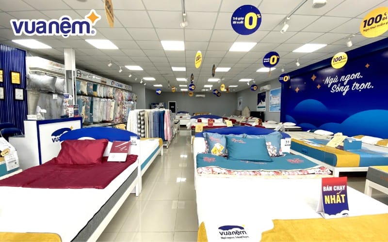 Hệ thống bán lẻ chăn ga gối đệm chuẩn chính hãng trên thị trường