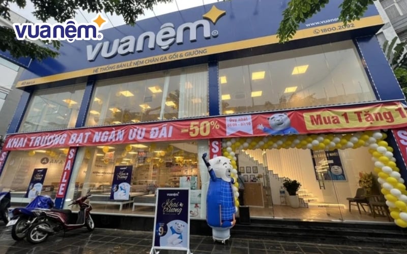 Vua Nệm sở hữu 140 chi nhánh trải dài khắp cả nước