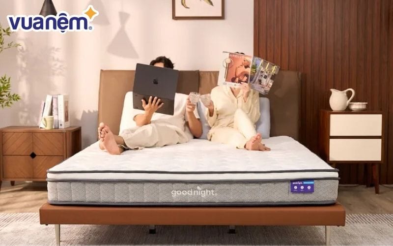 Nệm lò xo cho sinh viên Goodnight SleepWave Hybrid