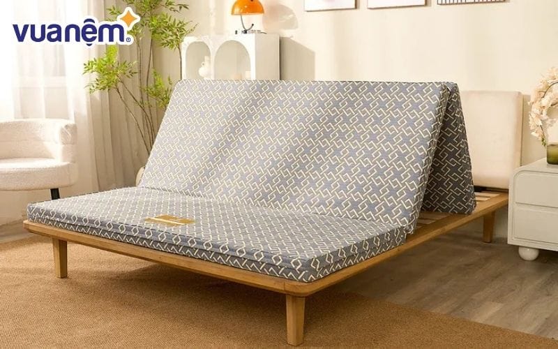 Nệm gấp gọn cho sinh viên Wonjun Pure gấp 3