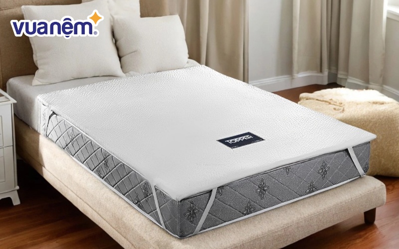 Topper nệm cao su 100% thiên nhiên Liên Á