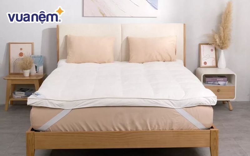 Topper nệm 2m2 Doona Microfiber lông vũ nhân tạo