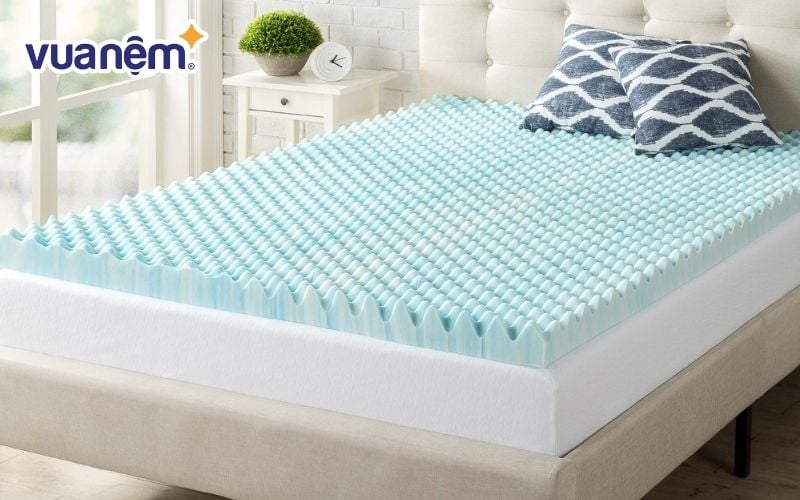 Topper memory foam Zinus 3D Air Flow với công nghệ Wave Dynamics