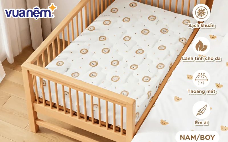 Tấm trải Vinacubs Cotton Baby