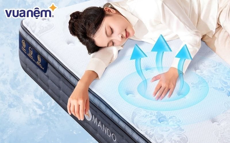 Ưu tiên nệm thoáng khí, không hầm nóng