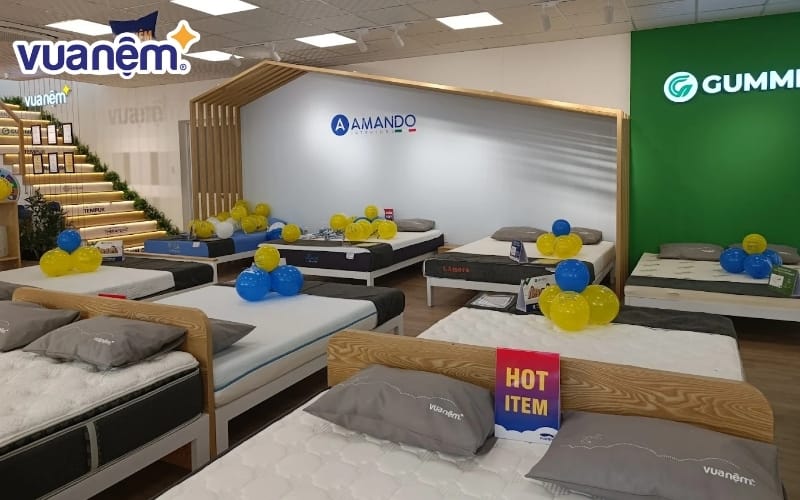 Không gian cửa hàng hiện đại tại Vua Nệm