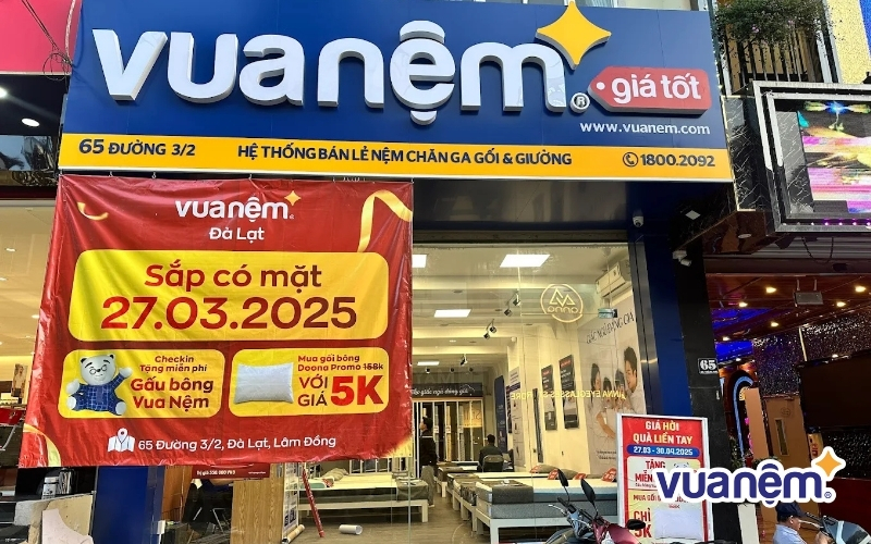 Mua nệm giá tốt tại Vua Nệm