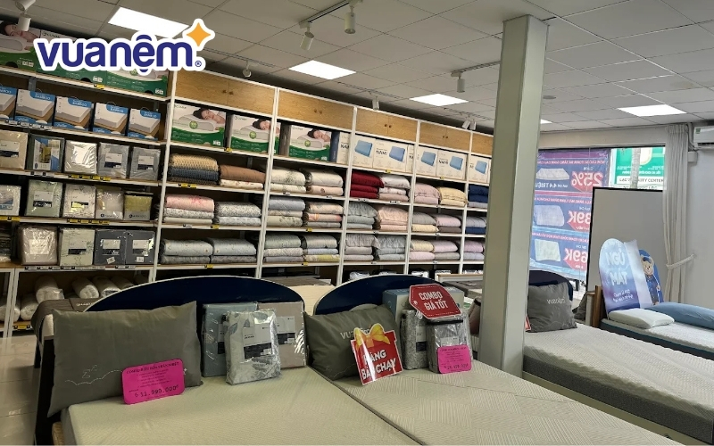 Mua đệm chính hãng tại cửa hàng Vua Nệm