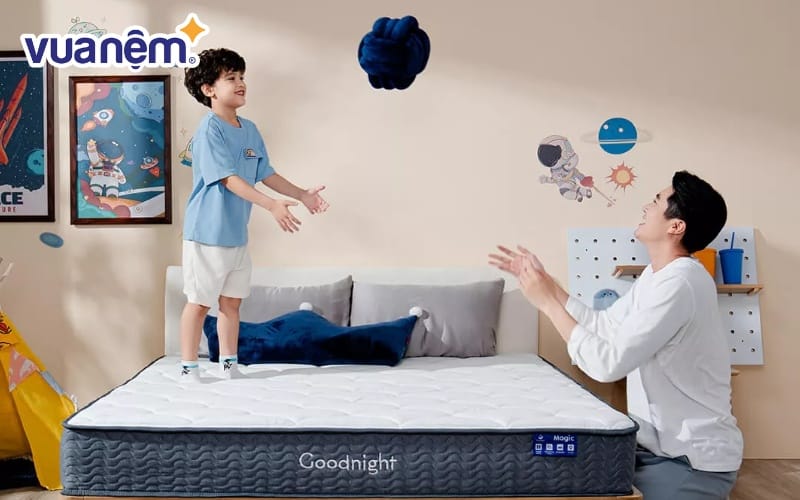 Độ đàn hồi nệm là khả năng trở về hình dạng ban đầu sau khi chịu tác động của trọng lực