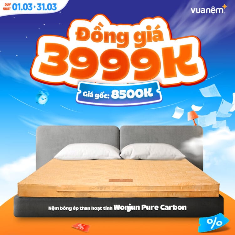Nệm Wonjun Pure Carbon