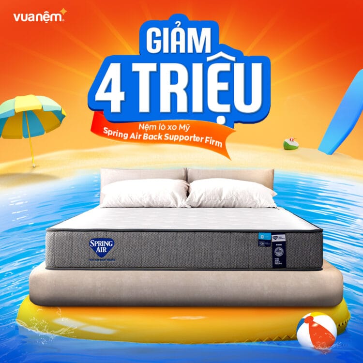 Ưu đãi nệm Spring Air Back Supporter Firm