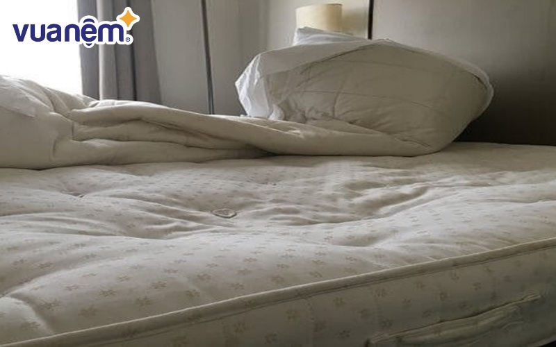 Nệm cao su cỏ thể bị lún sau nhiều năm sử dụng