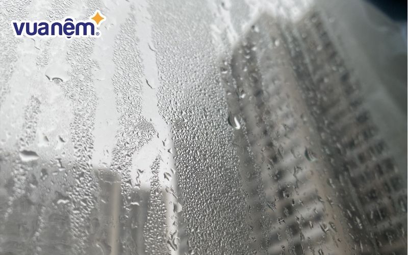 Độ ẩm không khí cao là nguyên nhân khiến nệm ẩm trong mùa nồm