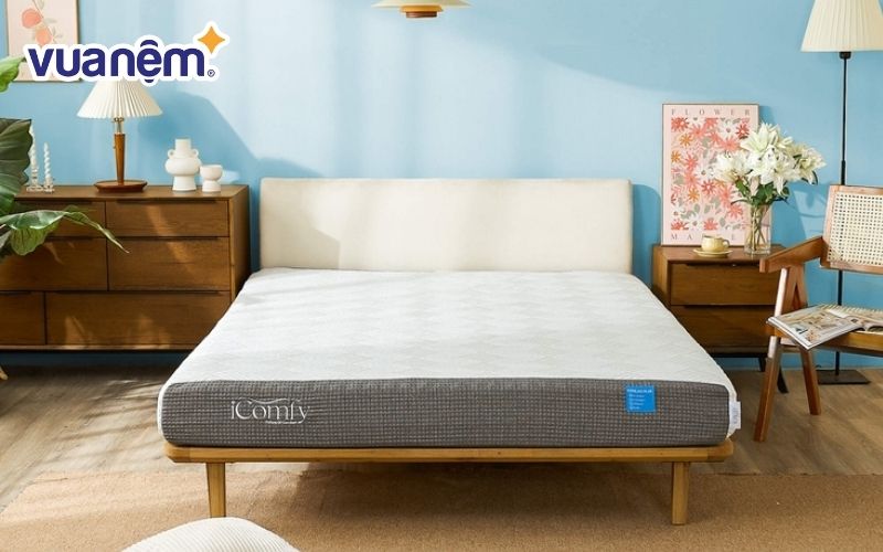 Nệm foam iComfy Coolax Plus trà xanh hút ẩm khử mùi hiệu quả