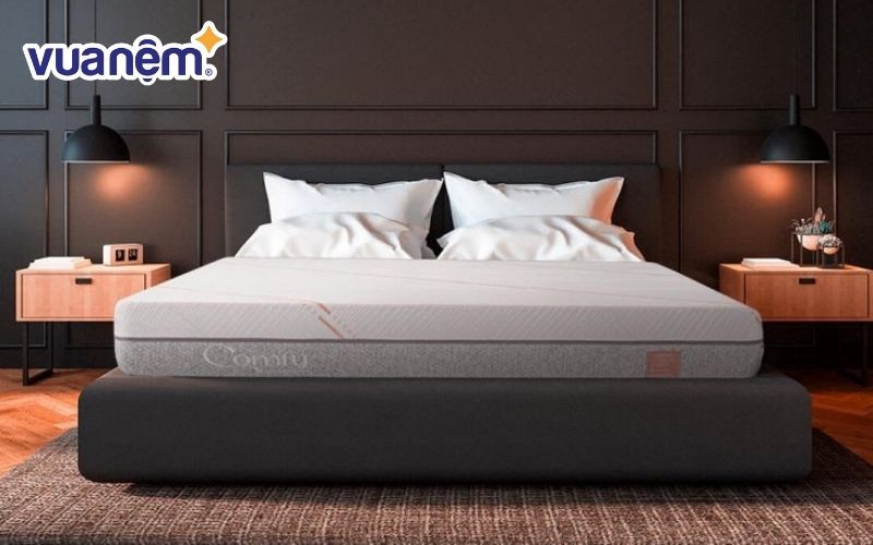 Nệm foam than hoạt tính Comfy Lux 1.0 ngăn chặn vi khuẩn mùa nồm