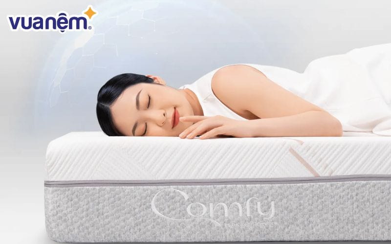 Nệm foam làm mát, kháng khuẩn nâng đỡ 5 vùng Comfy Lux 1.0