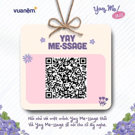 Các Vuners sẽ quét QR để gửi lời nhắn yêu thương tới cô gái mà mình yêu quý