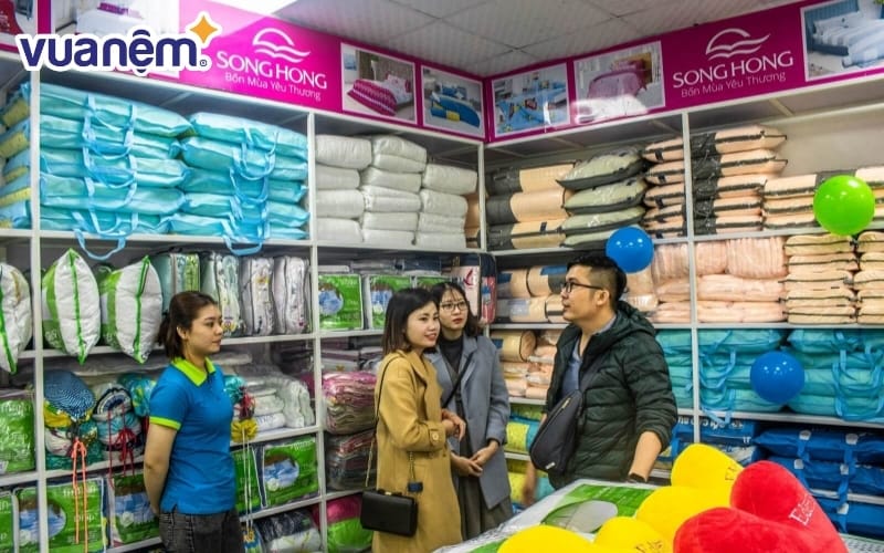 Mua nệm giá tốt, chất lượng tại cửa hàng Sông Hồng quận Hoàng Mai