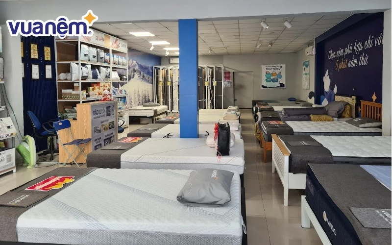 Trải nghiệm không gian mua sắm hiện đại tại Vua Nệm