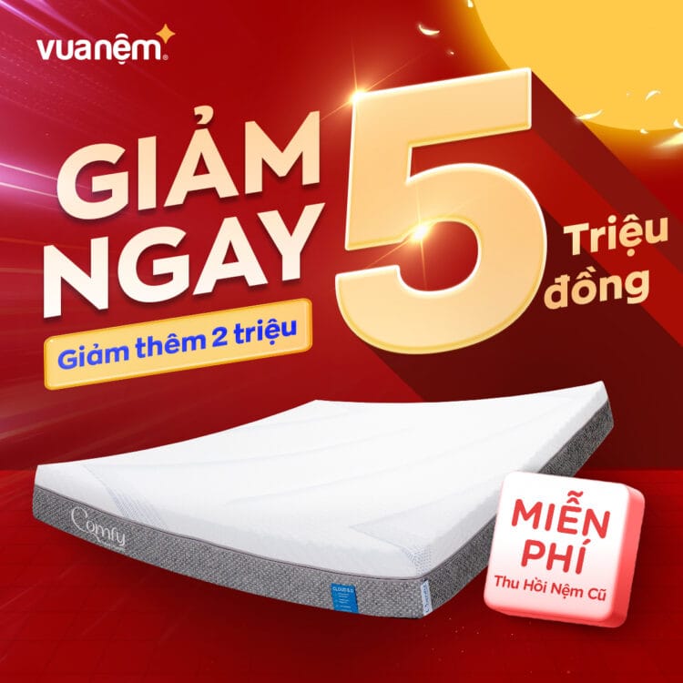 Nệm foam Comfy Cloud 3.0 là lựa chọn tốt khi đổi nệm mới